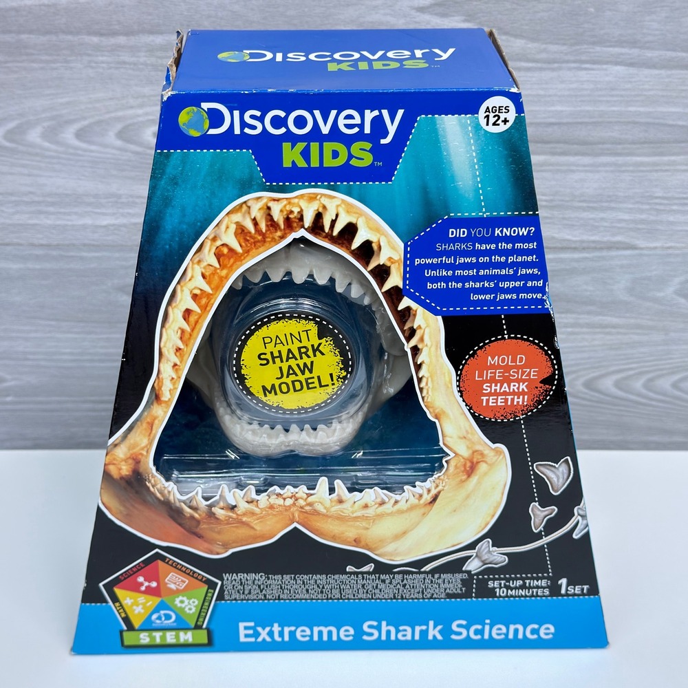 Discovery Kids Extreme Shark Science STEM Kit Paint Jaw Mold Teeth 70063
